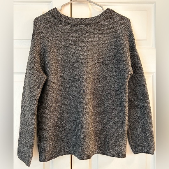 J. Jill Pure Jill NWOT Women’s Black and Gray Heather Cotton Sweater Sz XS New - Picture 5 of 5